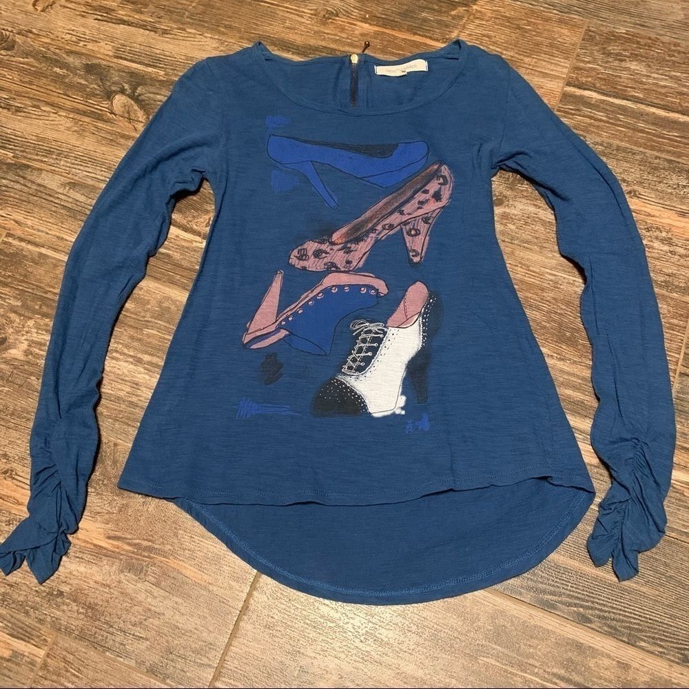 Steve Madden “Shoe” Long Sleeve T shirt Top M